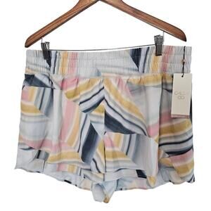 Calia Carrie Underwood Step Up Shorts Women XXL Blue High Rise 3" Relaxed Fit